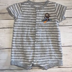Baby Boy Monkey Surfer Bodysuit (Size NB)
